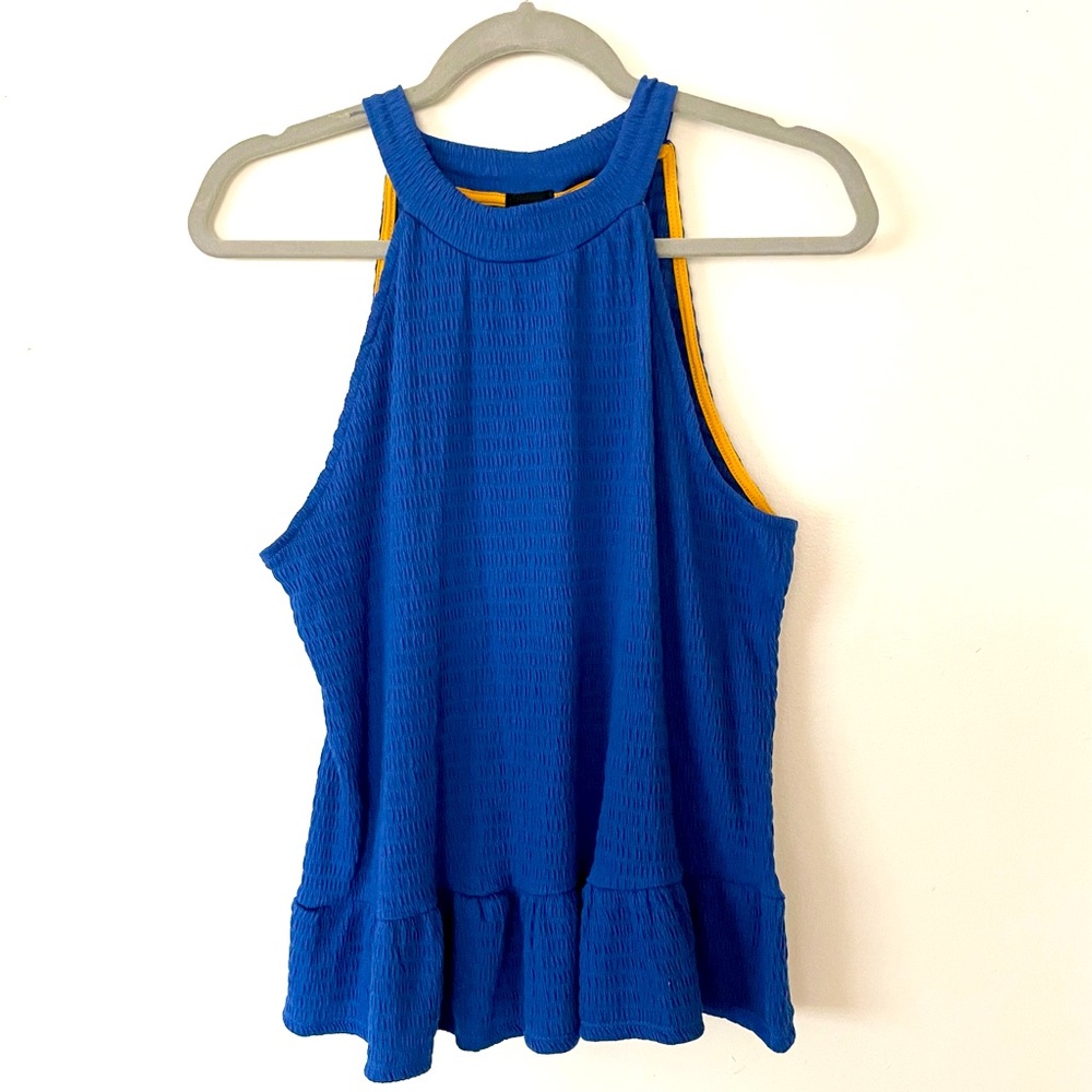Blue Halterneck Top
